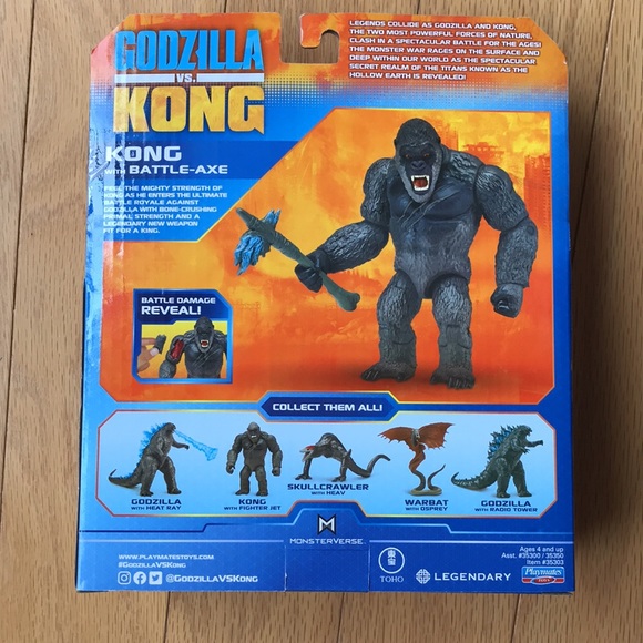 Godzilla Vs. Kong Monsterverse Kong Battle Axe Toy - Picture 2 of 4